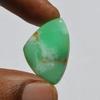 Natural Chrysoprase Gemstone Cabochon - Loose Semi Precious Stone 21 Carats Triangle Shape 28x19 mm, Jewelry Craft Supply