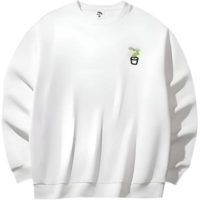 Anta X Youhua Zhishuo Collaboration Lifestyle Series Printed Letter Crew Neck Comfortable Breathable Loose Sweatshirt Unisex Sweatshirt 972518707-5