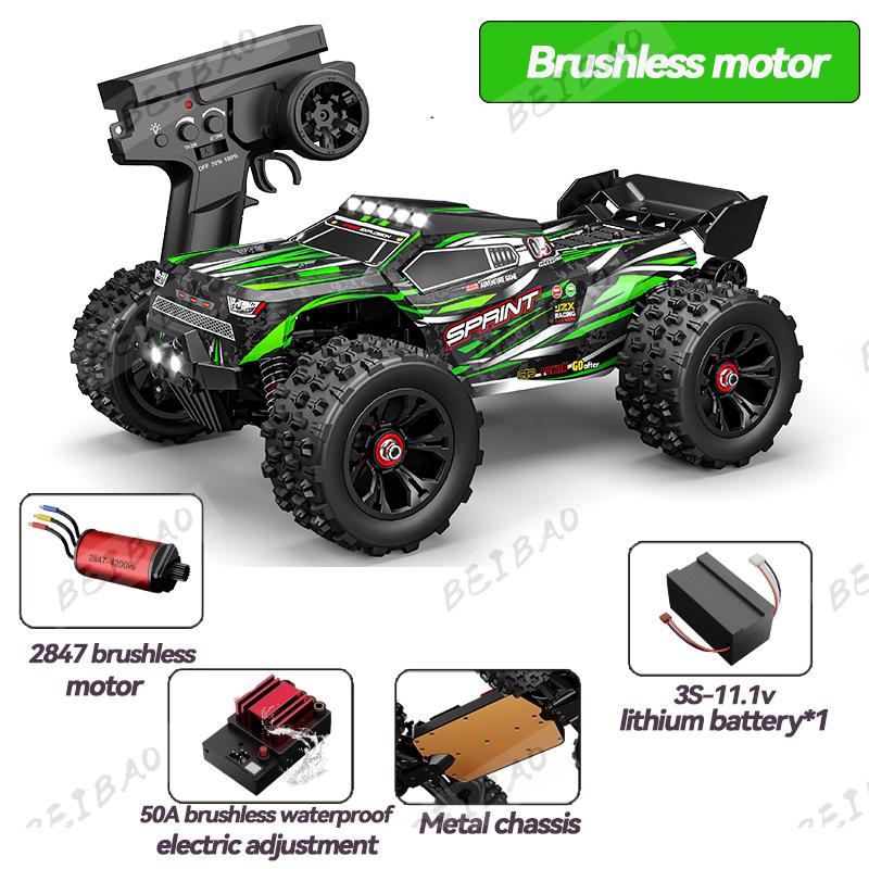 1:16 85KM/H Or 50KM/H 4WD RC Car With LED Remote Control Cars High Speed Drift Monster 4x4 Truck for Kids vs Wltoys 124017 Toys