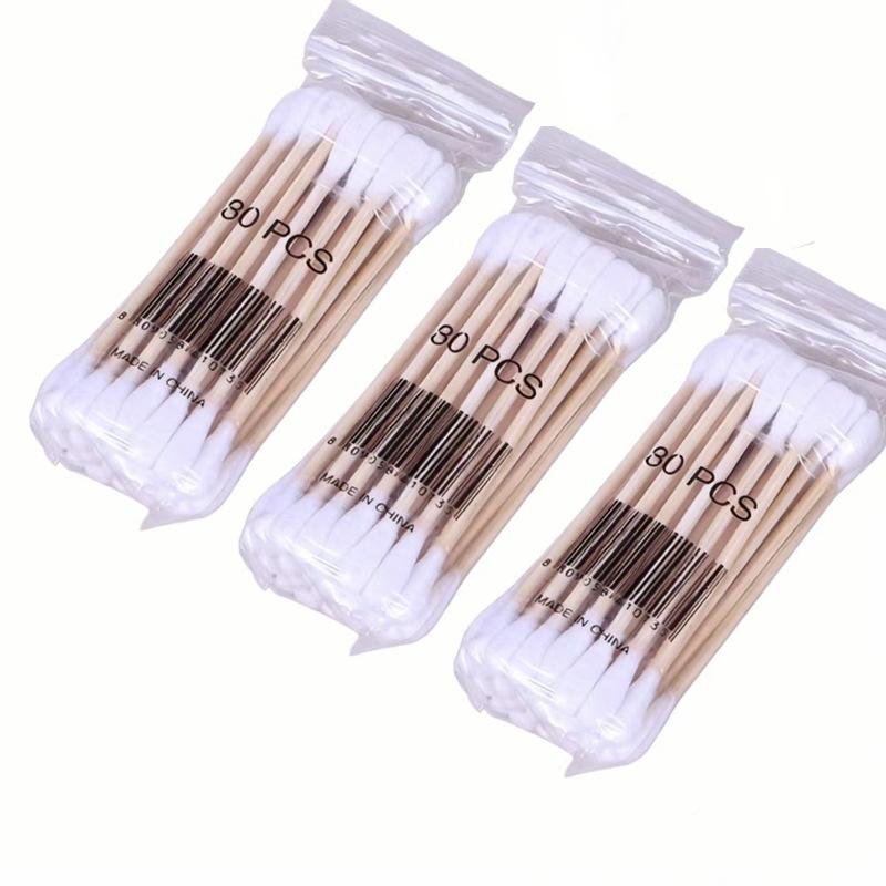 Bamboo Stick Makeup Remover Cotton Swab