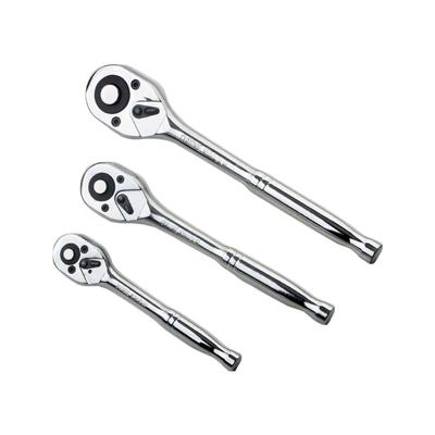 3Pcs Professional Ratcheting Wrench Tool 1/2 3/8 1/4 Inch Perfect For Mechanics And Home Improvement Tasks