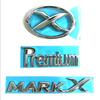 JLPC6 1 Pcs 3D ABS MARK X Emblem Premium Car Badge X Rear Truck Car Stickers Decor For Toyota MARKX MARK-X Car Accessories