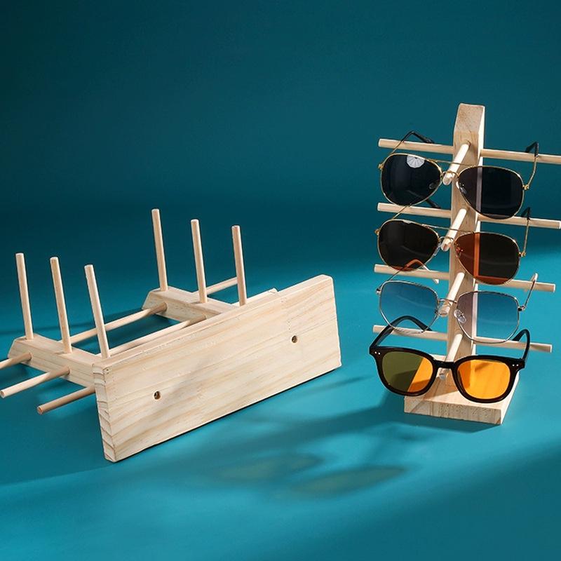 Detachable Solid Wood Glasses and Jewelry Display Stand