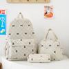 Schoolbag Schoolbag Autumn and Winter New College Student Corduroy High School Bow Backpack High Value Casual Large Capacity Bag