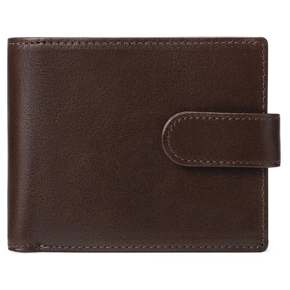 

Ретро минималистский мужской кошелек RFID кошелек держатель нескольких карт для мужчин кофейный