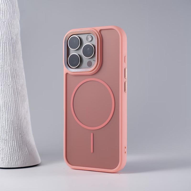Luxus Spiricle Kamera Magsafe Hülle für iPhone 16 15 Pro Max 14 13 12 11 Pro Max Matt Magnetisch PC Stoßfeste Abdeckung für iPhone16