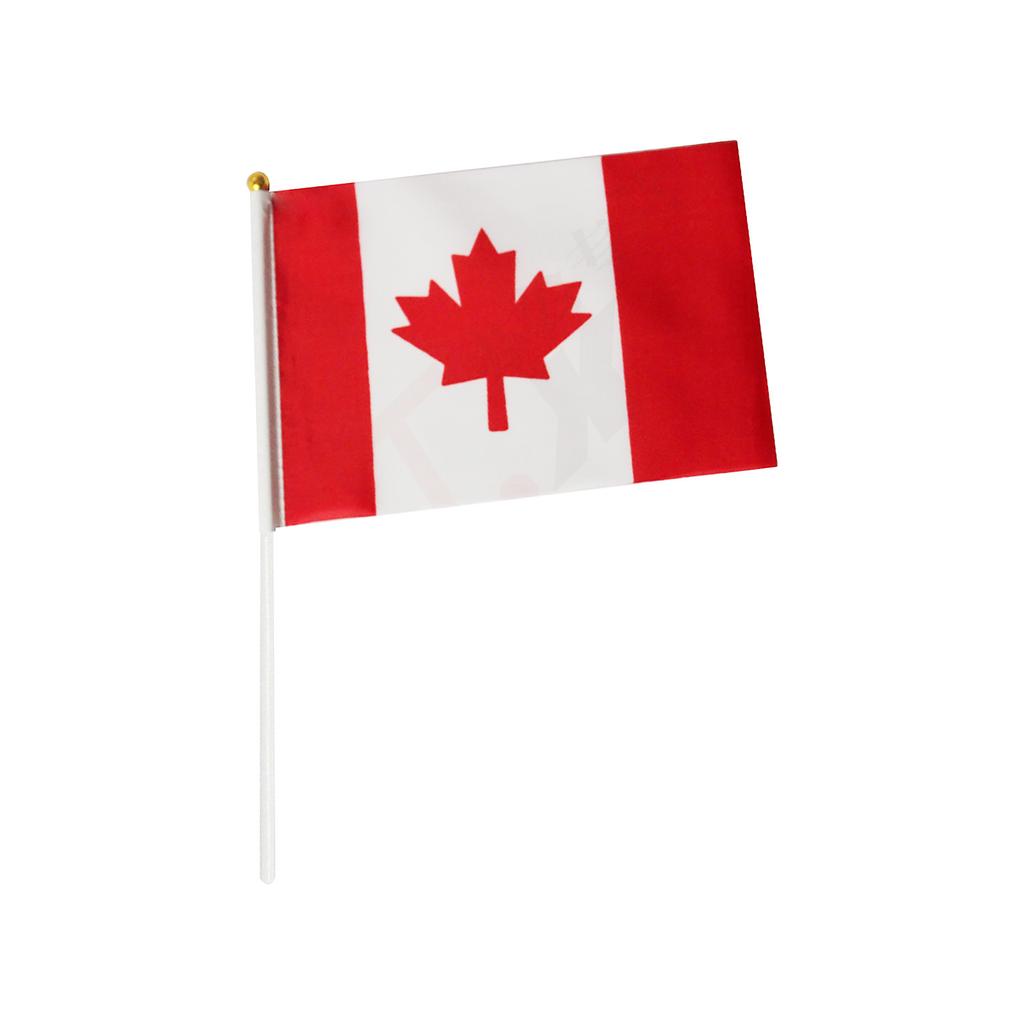 Canadian Hand-waving Flag 14*21cm Flag Small Flag Desktop Small Flag