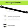 License Plate Adapter Holder for JDM to US Conversion, Mini Truck License Plate Adapter, Black