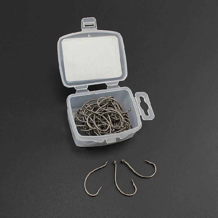 50Pcs Barbed Fishings Hook Eyed Fishes Hook Rustproof Carp Fishings Hook