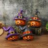 Friendly Resins Halloweens Decoration With Detailed Carveds Pumpkins And Spookys Face Design For Indoor and Outdoor Use