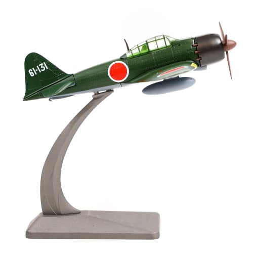 NUOTIE 1/72 Mitsubishi A6M5C Type 52 Zero Fighter Metal Diecast Aircraft Model Kit, JP, WWII Vintage Fighter Plane Model with Stand, Perfect for Adult
