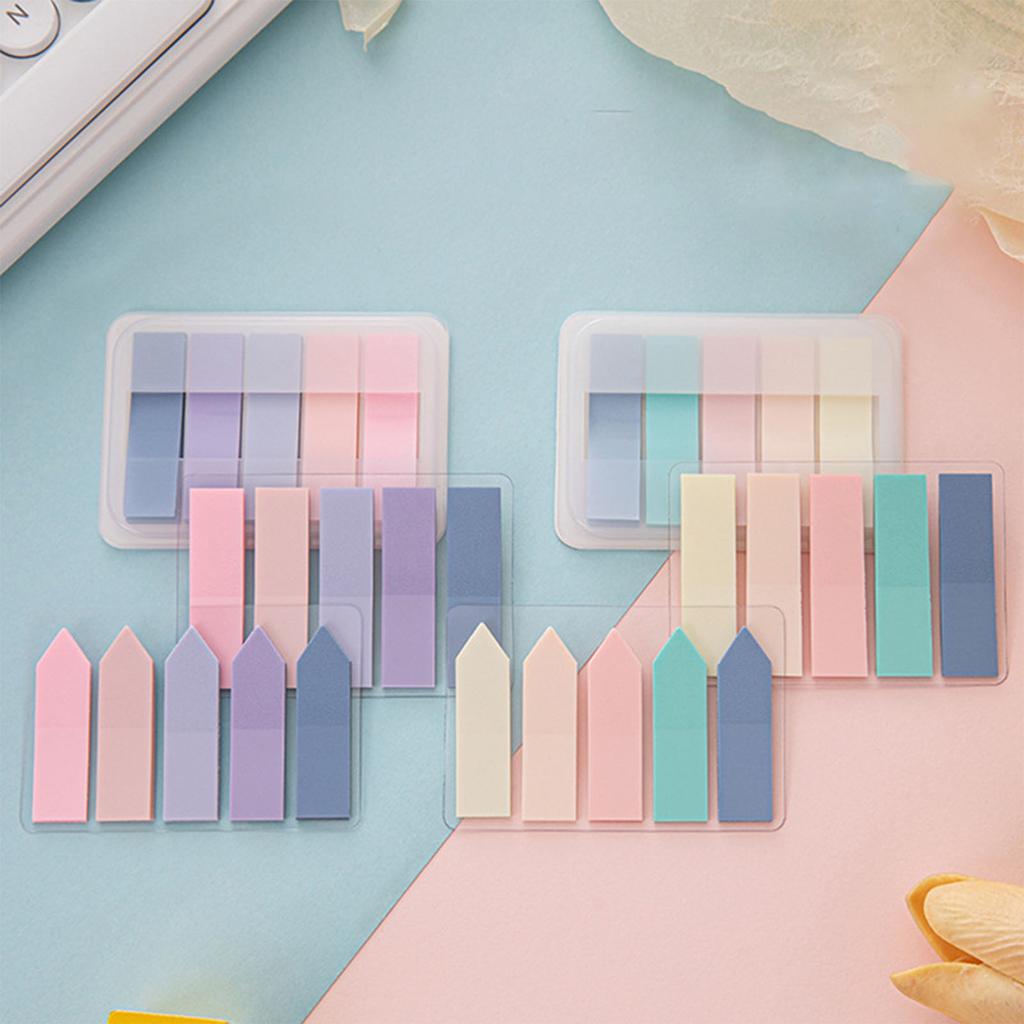 100 Sheets Page Makers 5 Colors Quick Labeling Firm Adhesion Pull Out Index Sticky Notes for Office