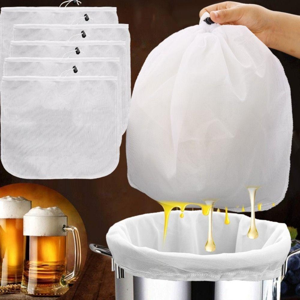 Reusable Soybean Milk Filter Bag Easy Clean Fruit Juice Filter  Kitchen Gadgets