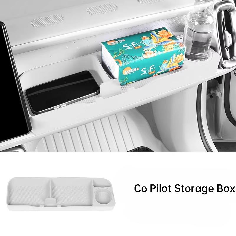 For Leapmotor C10 C11 C16 B10 B01 Lafa 5 Co Pilot Multifunctional Desk Silicone Anti-Slip Storage Box Auto Interior Accessories
