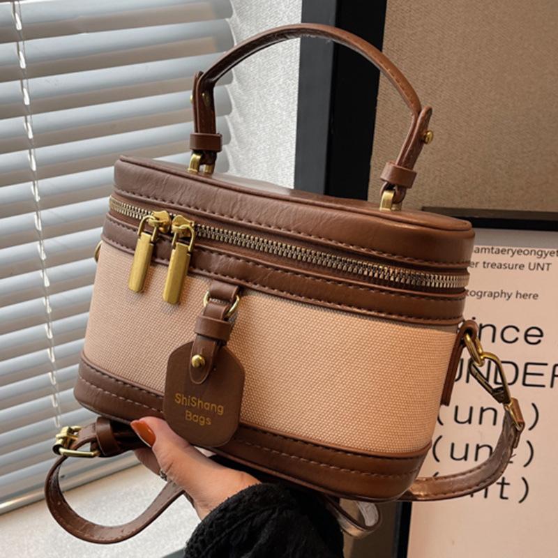 

Маленькая сумка премиум-текстуры женская 2025 новая нишевая портативная сумка-ведро, универсальная сумка-мессенджер no specification грязно-белый