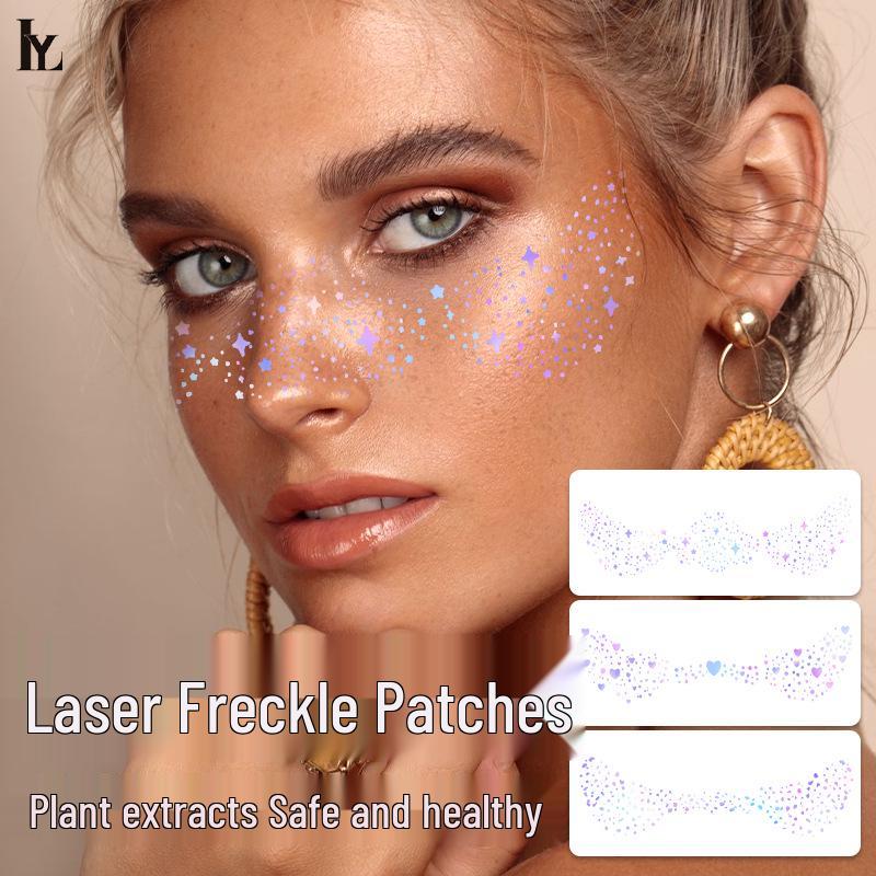 Europäische & Amerikanische Laser Sommersprossen Aufkleber - Temporäre Gesichts Make-up Simulationsaufkleber