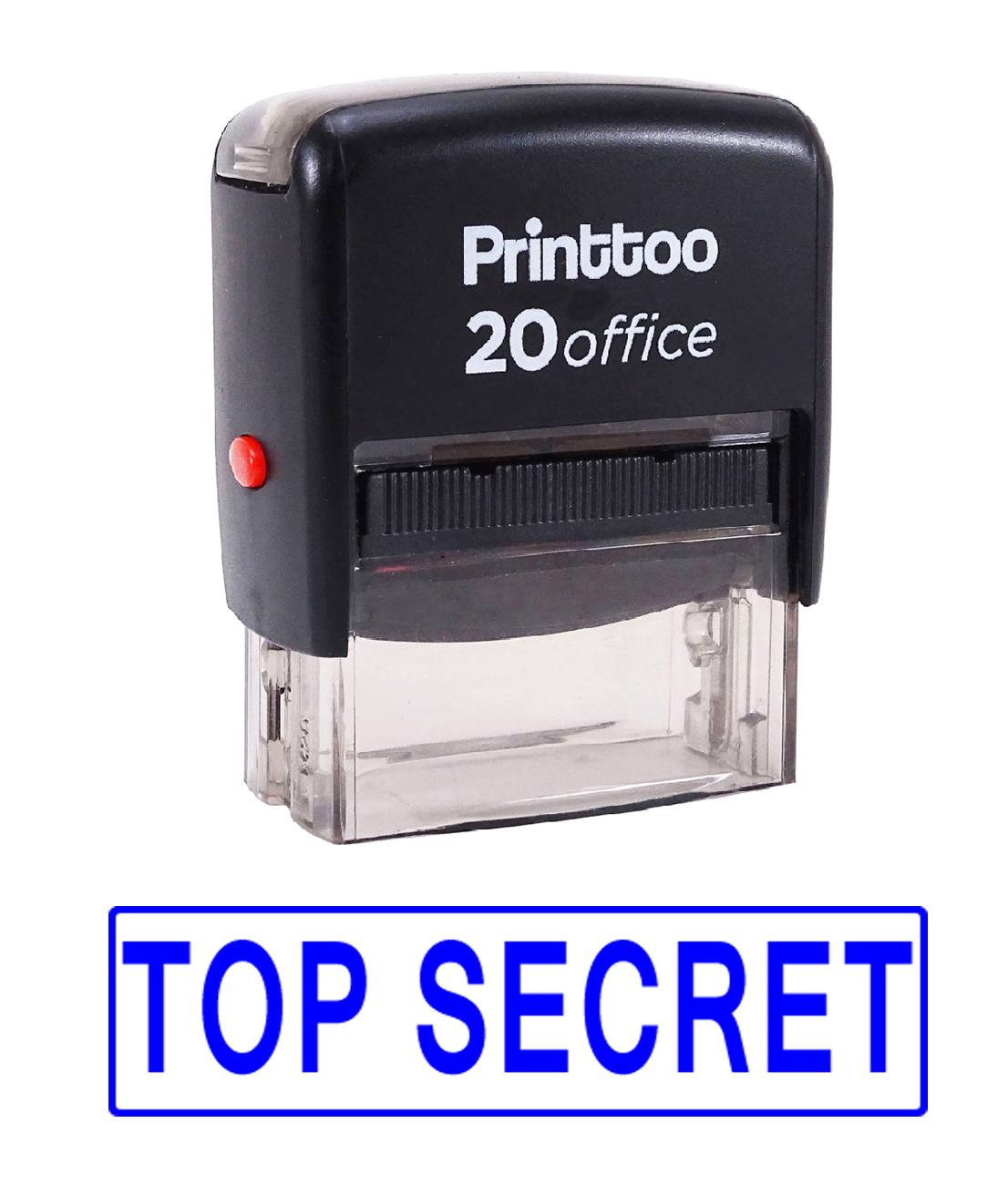 

Printtoo Self Inking Rubber Stamp Office Stationary TOP SECRET Custom 14 mm x 38 mm (Approx) синій