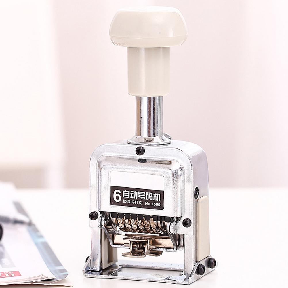 Automatic Numbering Machine 7506 6 Digit Number Coding Page Digital Stamping Machine