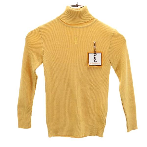 

unused YVES SAINT LAURENT wool blend Long sleeve turtleneck sweater knit Kid s Used