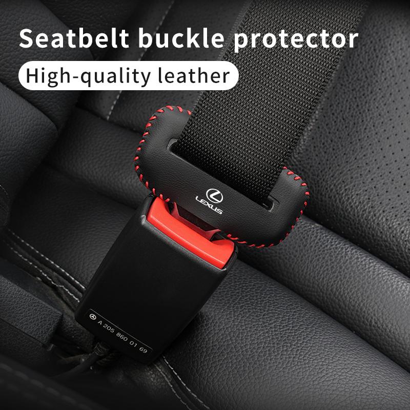 Car Seat Belt Flip Leather Buckle Protector For w222 UX250h RX450h CT200h RX400h NX300h RX350 RX300 GX470 IS350 ES3350 222w