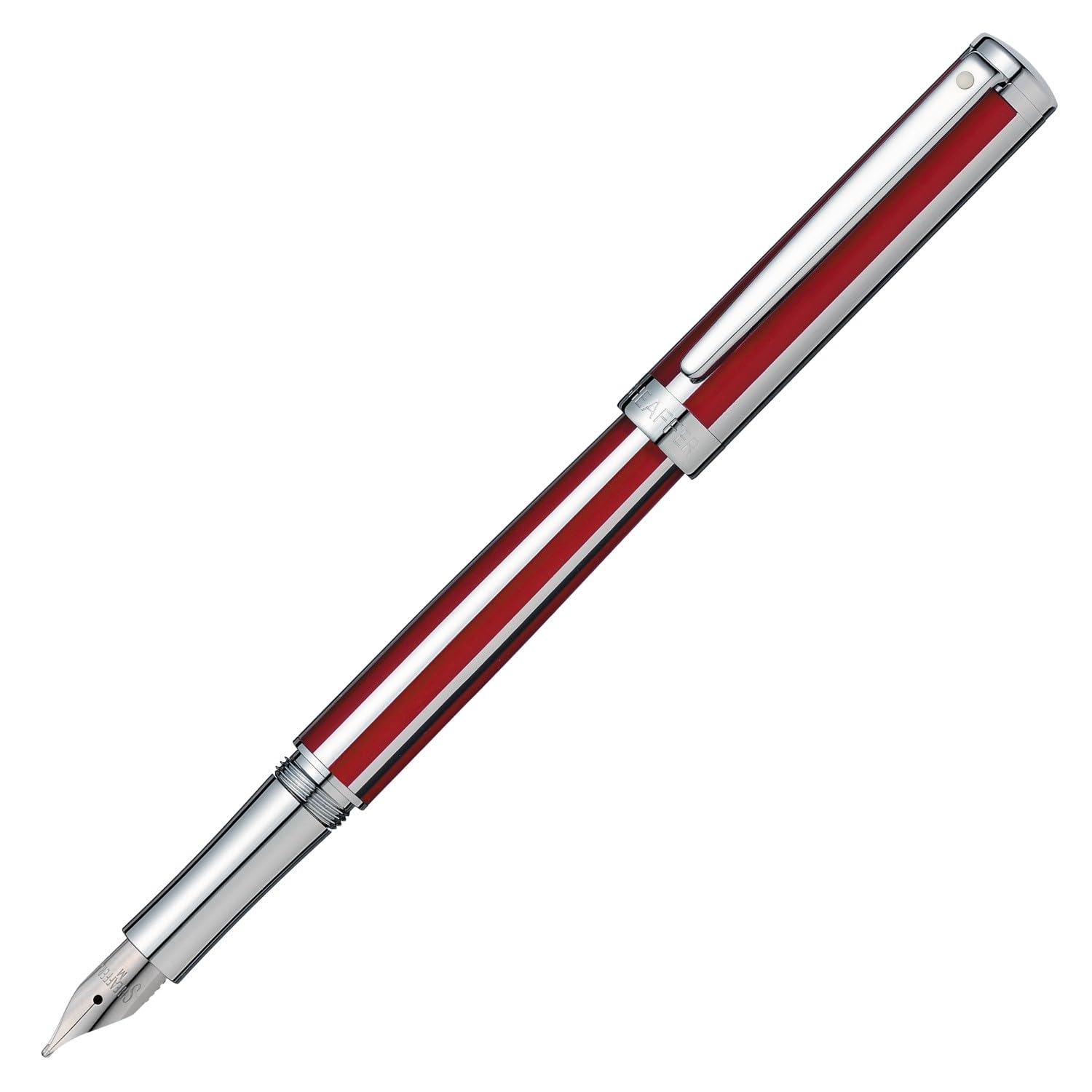 

SHEAFFER Перьевая ручка F Тонкое перо Интенсивный красный полосатый N0923640 Официально импортировано
