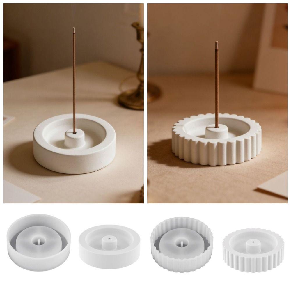 2 Stück weiche DIY-Silikonform Kreative Räuchergefäßform Räucherstäbchenhalterform Heimdekoration