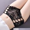 12 Color Women's Panties Underwear Sexy Hollow Middle Waist Briefs Lace Flower Breathable Underpants Europe Plus Size Lingerie