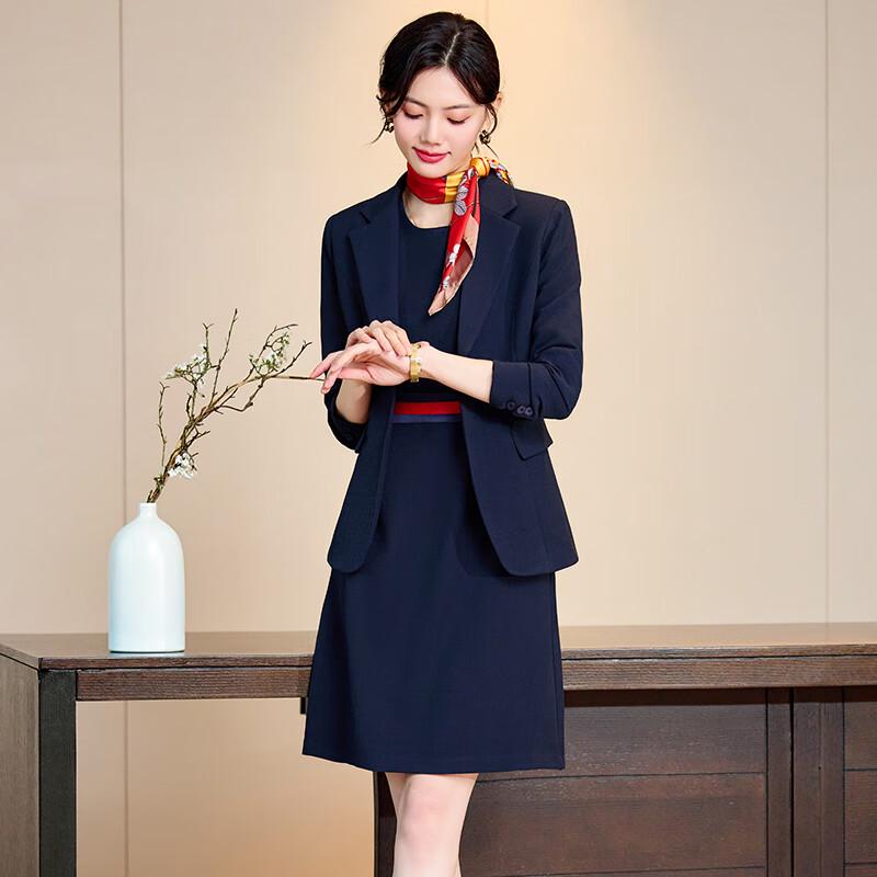Women's Long-Sleeve Business Suit Jacket & Dress