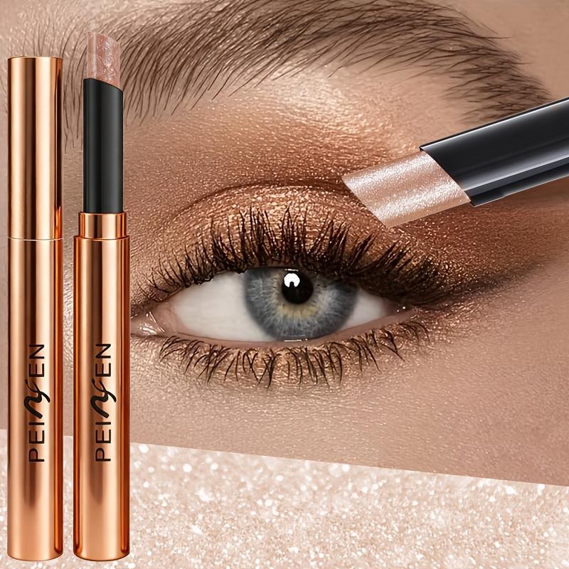 Paleta de Sombras Shimmer em Bastão de 6 Cores, Maquiagem à Prova d'Água e de Longa Duração com Tons Neutros - Barras de Sombra Cremosas