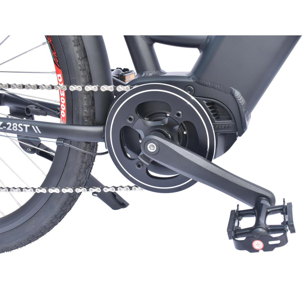 TTGO LK-ZZ-28ST Black/white 250WBAFANG Mid Mounted motor+36V20AH Detachable Battery 700C * 45C Inch Tires Ximano 9-speed City Electric Bicycle