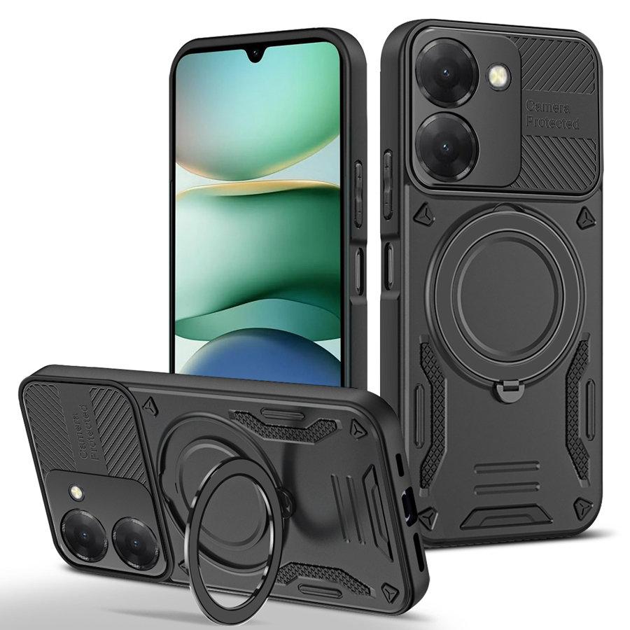 

Бронированный противоударный чехол-подставка для Xiaomi 14T 15 15T Poco C75 C85 X7 M6 M7 Pro 5G F7 Redmi 15C 15 A5 14C Note 14S 14 13 Кольцо-держатель для автомобиля Стенд Чехол для телефона Xiaomi Poco M7 Pro 5G чёрный