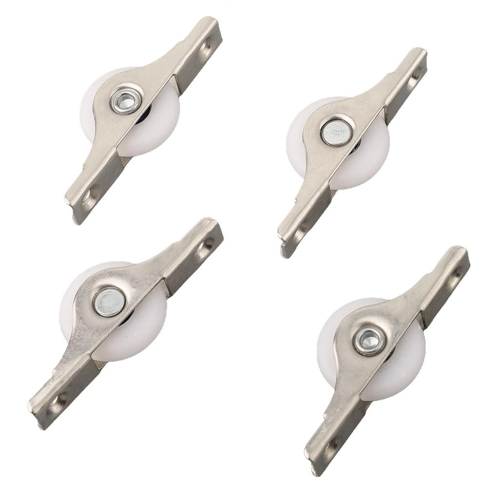 4pcs Window Pulleys 25mm Cabinet Wardrobe Sliding Door Wheel Window Roller Pulley Furniture Door Roller Runner Hardware