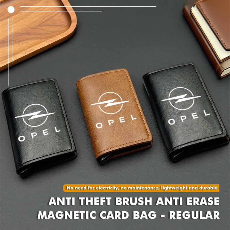 Men Wallet Anti-Theft Card Swiping Bag Zipper Buckle Coin Purse For Opel ADAM ASTRA J K CORSA E INSIGNIA MOKKA VIVA Meriva