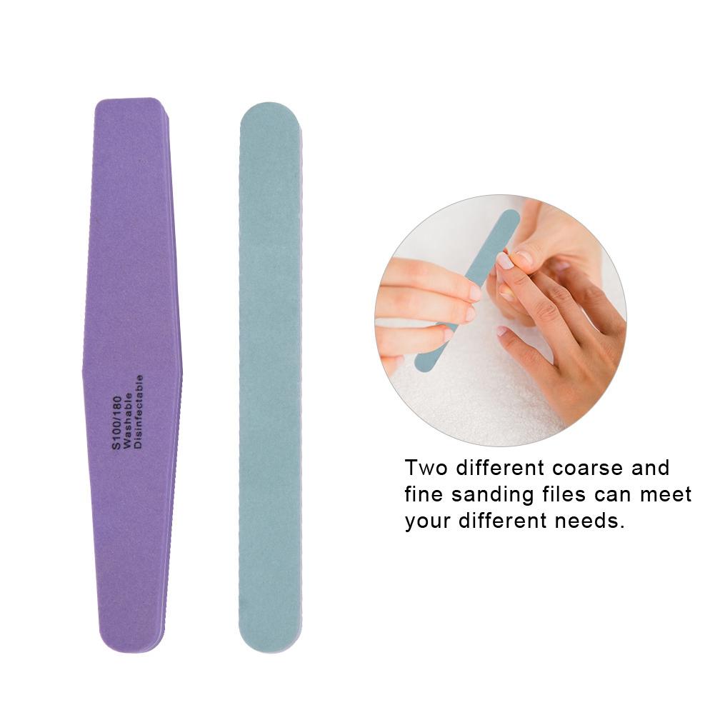 10Pcs Professional Nail Art Manicure Pedicure Tool Set Nail Sanding Sponge Files Buffer Polish