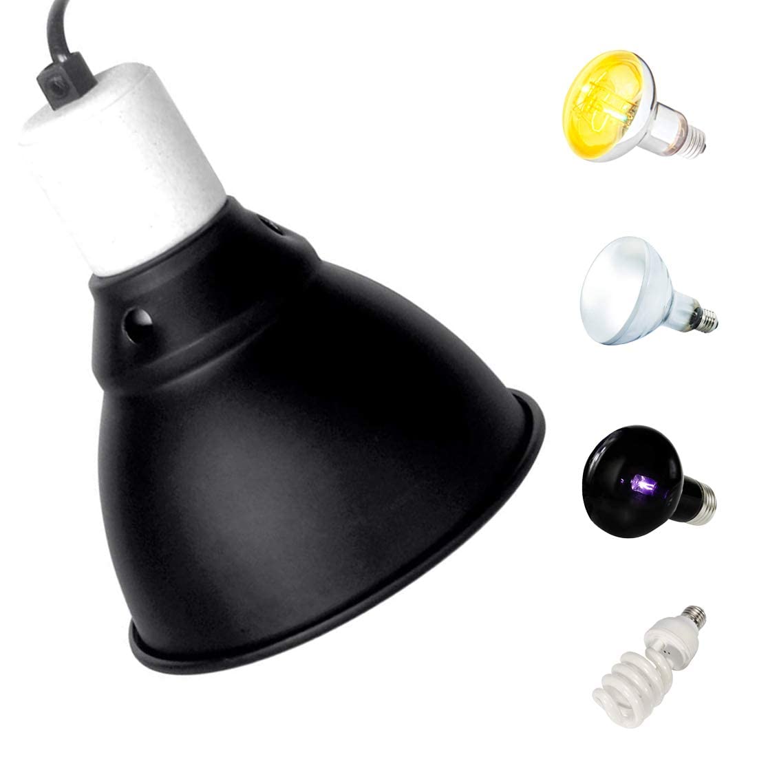 

ShiawaseforU Reptile Light Lamp Reptile Heater Reptile Bulb Light 3 14cm Diameter Dome, Holder, Holder, Holder, UVA/UVB Fixture, Lampshade,