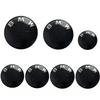 7 New BMW Badge Logo Front and Rear Logos 82mm 74mm  4 68mm Wheel Covers+46mm Steering Stickers Complete Car Badge Kit.