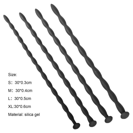 4 Stück/Set tragbarer Penis-Dilatator, praktischer, weicher, glatter Harnröhren-Dilatator aus Silikon für Erwachsene
