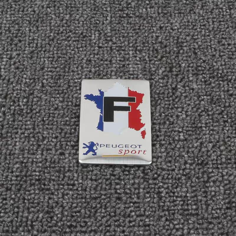 Samolepky na auto 3D hliníkové loga pro auto Peugeot 206 3008 208 308 307 2008 207 107 5008 4008 Dekorace karoserie auta Paster