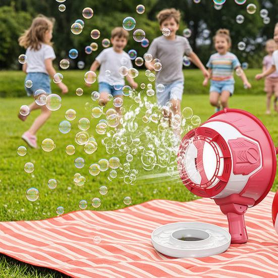 Konzentriertes Seifenblasenflüssigkeits-Zubehör-Set Luftkanonen-Spielzeug für Kinder, Handgeblasgerät mit Feiertagsgeschenk Kinder 10 Nachfüllungen, Batterielos Praktisch