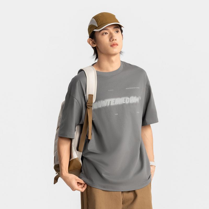 Li Ning T Shirt Men's Asphalt Gray ATSV191-3