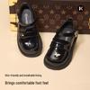 Carter Rabbit Girls' Stylish Black Leather Princess Shoes - Spring 2026 Formal Performance Footwear (X5CK004)