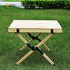 Youtuozhe Solid Wood Folding Egg Roll Picnic Table