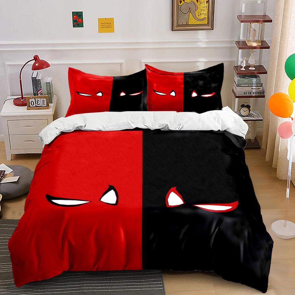Red and Black, Eyes. Bedding Sets Duvet Cover Sets Duvet Covers Pillowcases(1 * Duvet Cover 2 * Pillowcases, Without Duvet Insert)