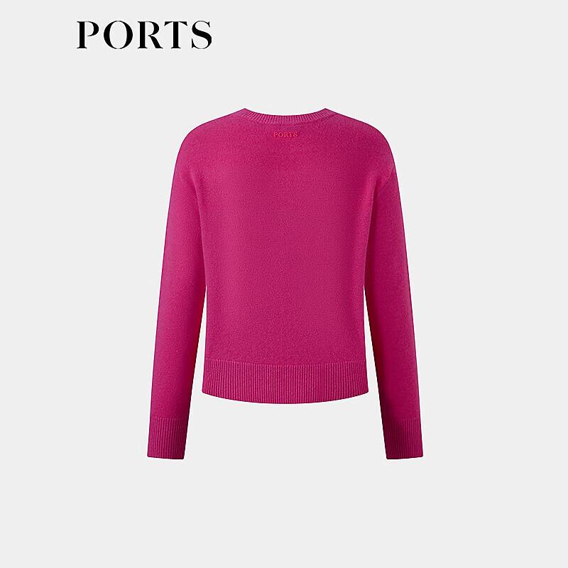 PORTS Women's Pink Wool-Cashmere Pullover