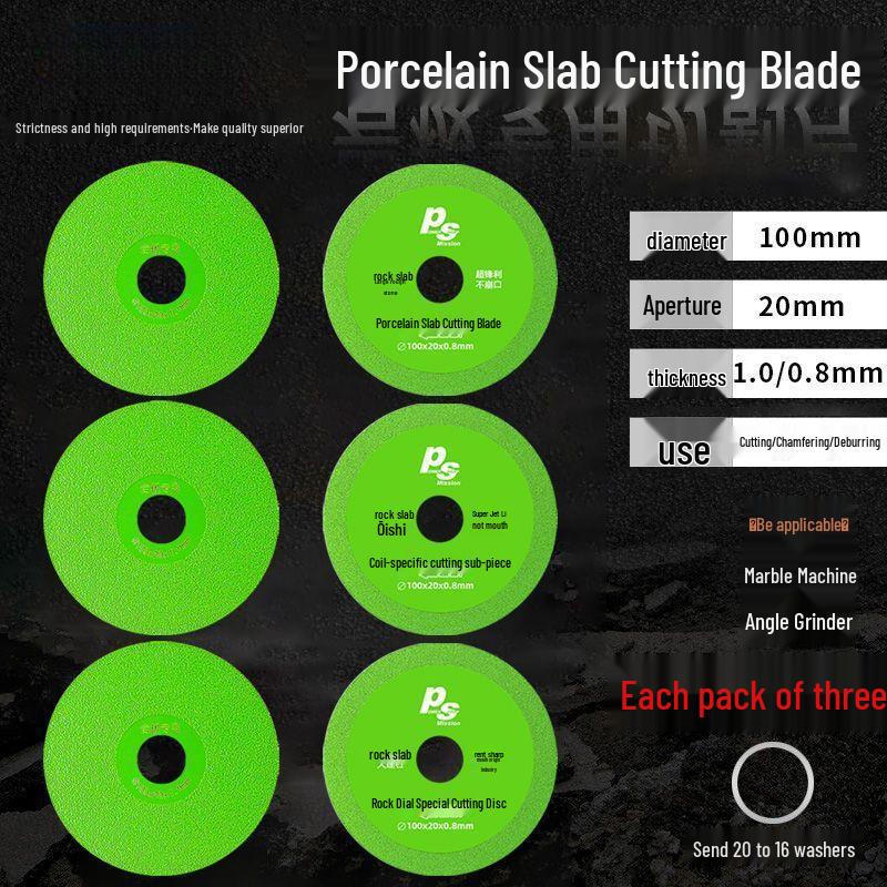 45° Chamfering Tile & Marble Cutting Blade - Precision No-Chip Rock Slab Disc