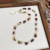 Design All-match Vintage Women Necklace Korean Style Choker Party Jewelry Irregular Bead Necklace