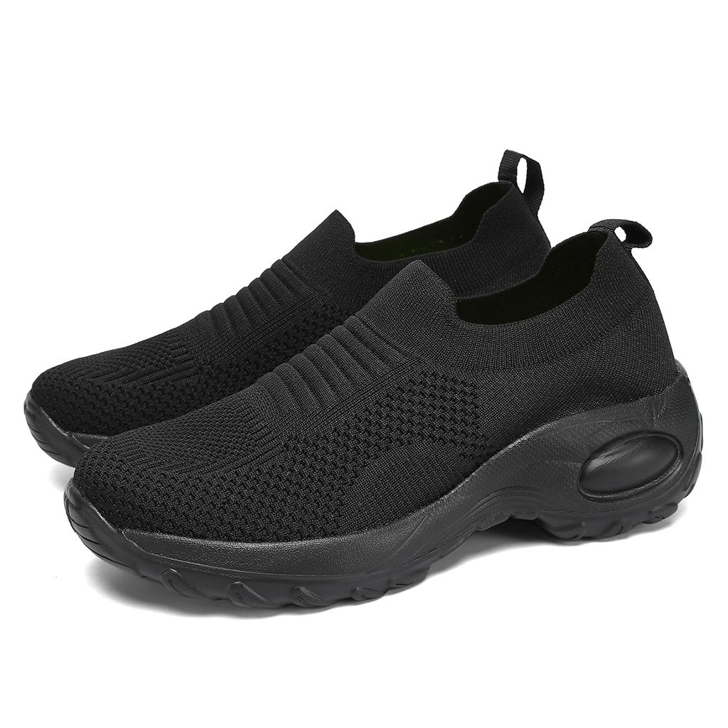 Shallow Slip In Walking Shoes Ladies' Thick Soled Fashionable Casual Shoes Comfortable Walking Sports Shoes