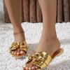 Fashion Fashion and Versatile Women's Sandals for Summer New Non Slip Flat Shoes Soft Soled Pointed Women's Slippers Zapatosdemujer