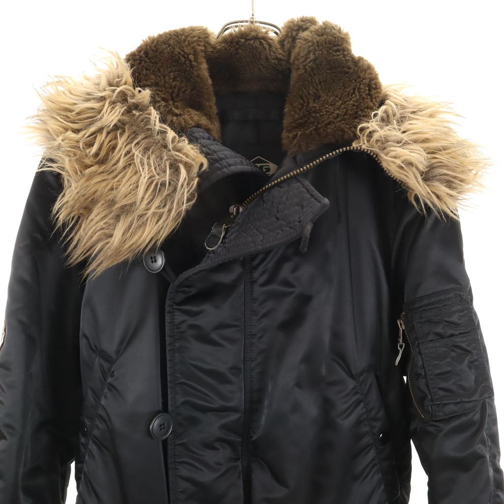 HYSTERIC GLAMOUR Primaloft Mod Coat M Black Men's Used