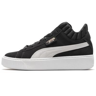 Αθλητικά Παπούτσια Casual Mid-Top Πλατφόρμα Ντέμι Ρετρό Unisex Μαύρο 366717-01